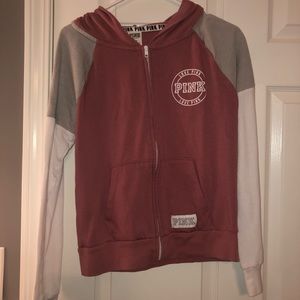 Blush/gray/white tri-color PINK jacket